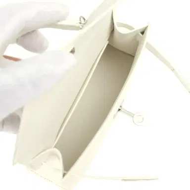 HERMÈS Hermes Kelly Sellier 20 New White Epsom Palladium Hardware | Thumbnail 8 HERMÈS Hermes Kelly Sellier 20 New White Epsom Palladium Hardware | Thumbnail 8