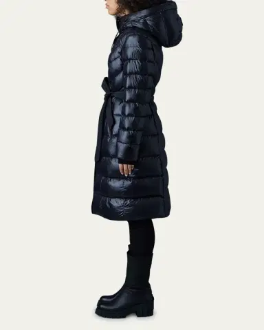 Mackage Coralia Lustrous Light Down Coat with Sash Belt | Thumbnail 8 Mackage Coralia Lustrous Light Down Coat with Sash Belt | Thumbnail 8