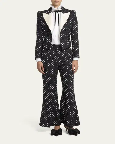 Valentino Garavani Polka-Dot Tailored Blazer | Thumbnail 2 Valentino Garavani Polka-Dot Tailored Blazer | Thumbnail 2