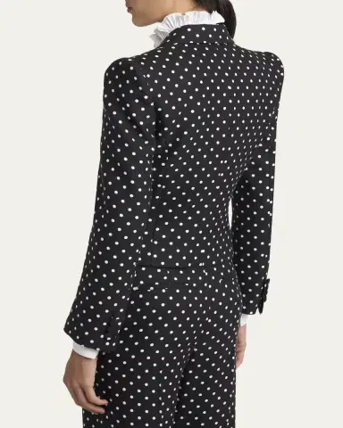 Valentino Garavani Polka-Dot Tailored Blazer | Thumbnail 3 Valentino Garavani Polka-Dot Tailored Blazer | Thumbnail 3