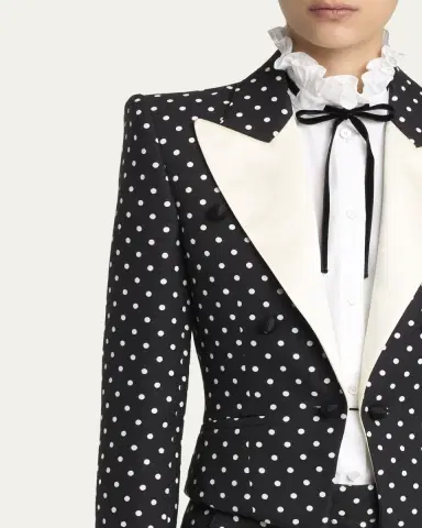 Valentino Garavani Polka-Dot Tailored Blazer | Thumbnail 5 Valentino Garavani Polka-Dot Tailored Blazer | Thumbnail 5