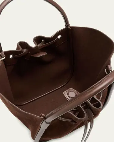 Proenza Schouler Small Ruched Suede Tote Bag | Thumbnail 4 Proenza Schouler Small Ruched Suede Tote Bag | Thumbnail 4
