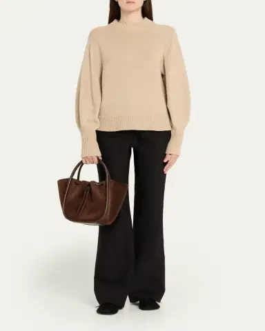 Proenza Schouler Small Ruched Suede Tote Bag | Thumbnail 5 Proenza Schouler Small Ruched Suede Tote Bag | Thumbnail 5