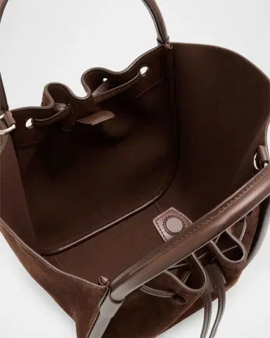Proenza Schouler Small Ruched Suede Tote Bag | Thumbnail 8 Proenza Schouler Small Ruched Suede Tote Bag | Thumbnail 8