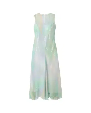 Lafayette 148 New York Ombre-Print Chiffon Gown with Sequin Slip | Thumbnail 1 Lafayette 148 New York Ombre-Print Chiffon Gown with Sequin Slip | Thumbnail 1
