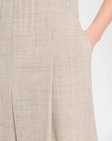 Lafayette 148 New York Astor Pleated Wide-Leg Melange Pants | Thumbnail 9 Lafayette 148 New York Astor Pleated Wide-Leg Melange Pants | Thumbnail 9