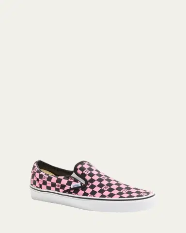 Valentino Garavani x Vans Men's VLogo Checkerboard Classic Slip-On Sneakers | Thumbnail 3 Valentino Garavani x Vans Men's VLogo Checkerboard Classic Slip-On Sneakers | Thumbnail 3