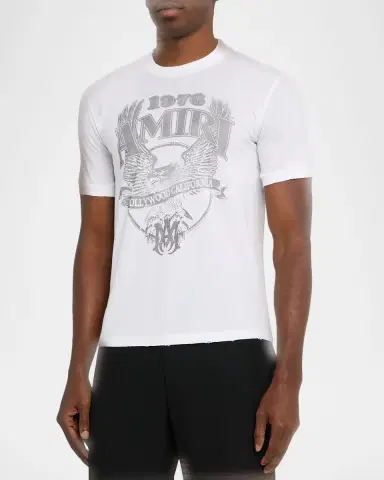 Amiri Men's Eagle Logo Cotton T-Shirt | Thumbnail 7 Amiri Men's Eagle Logo Cotton T-Shirt | Thumbnail 7