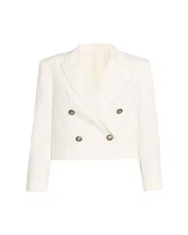 Brunello Cucinelli Cotton Paper Twill Double-Breasted Jacket | Thumbnail 1 Brunello Cucinelli Cotton Paper Twill Double-Breasted Jacket | Thumbnail 1