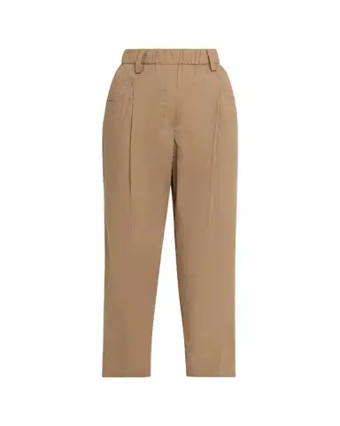 Brunello Cucinelli Tapered Lightweight Poplin Crop Pants | Thumbnail 1 Brunello Cucinelli Tapered Lightweight Poplin Crop Pants | Thumbnail 1