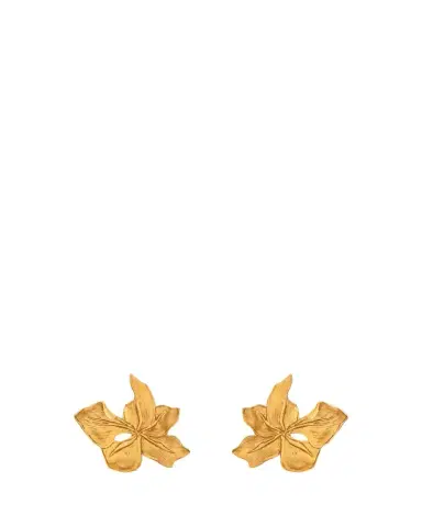 Oscar de la Renta Cyclamen Small Stud Earrings, Gold | Thumbnail 1 Oscar de la Renta Cyclamen Small Stud Earrings, Gold | Thumbnail 1