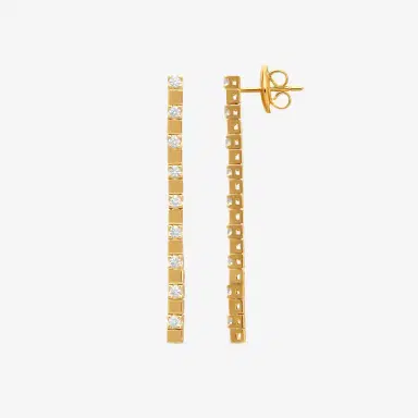Crivelli Crivelli 18K Gold Diamond Dangle Drop Earrings E028 - Yellow by The Solist | Thumbnail 3 Crivelli Crivelli 18K Gold Diamond Dangle Drop Earrings E028 - Yellow by The Solist | Thumbnail 3
