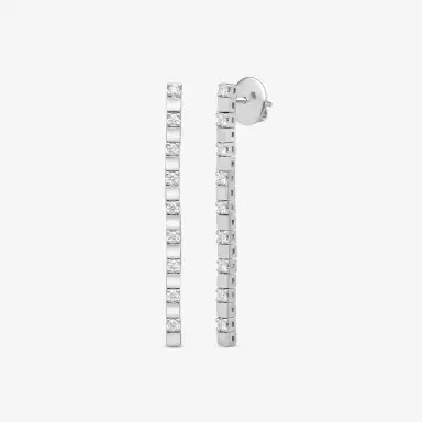 Crivelli Crivelli 18K Gold Diamond Dangle Drop Earrings E028 - White by The Solist | Thumbnail 5 Crivelli Crivelli 18K Gold Diamond Dangle Drop Earrings E028 - White by The Solist | Thumbnail 5