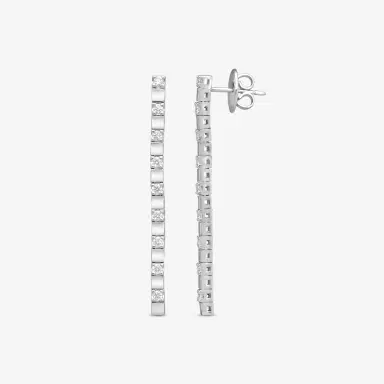 Crivelli Crivelli 18K Gold Diamond Dangle Drop Earrings E028 - White by The Solist | Thumbnail 6 Crivelli Crivelli 18K Gold Diamond Dangle Drop Earrings E028 - White by The Solist | Thumbnail 6