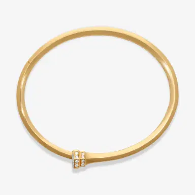 Crivelli Crivelli Pillar 18K Yellow Gold Diamond Bypass Bangle Bracelet by The Solist | Thumbnail 3 Crivelli Crivelli Pillar 18K Yellow Gold Diamond Bypass Bangle Bracelet by The Solist | Thumbnail 3