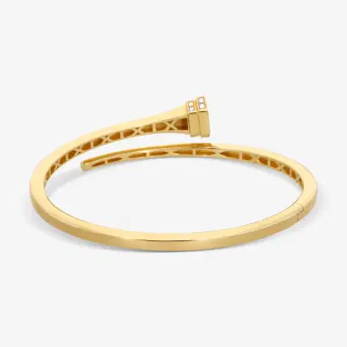 Crivelli Crivelli Pillar 18K Yellow Gold Diamond Bypass Bangle Bracelet by The Solist | Thumbnail 4 Crivelli Crivelli Pillar 18K Yellow Gold Diamond Bypass Bangle Bracelet by The Solist | Thumbnail 4