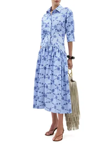 Silvia Tcherassi Indy Embroidered Shirtdress | Thumbnail 1 Silvia Tcherassi Indy Embroidered Shirtdress | Thumbnail 1
