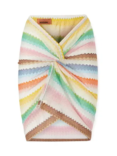 Missoni Zig-Zag Lamé Mini Wrap Skirt | Thumbnail 1 Missoni Zig-Zag Lamé Mini Wrap Skirt | Thumbnail 1