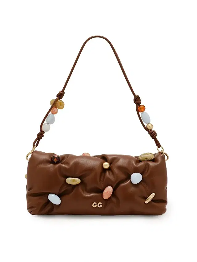 Women's Amalia Beaded Leather Top Handle Bag - Bauble Multi Women's Amalia Beaded Leather Top Handle Bag - Bauble Multi
