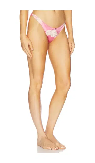 fleur du mal Juliet Lace Thong | Thumbnail 2 fleur du mal Juliet Lace Thong | Thumbnail 2