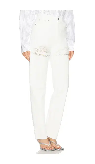 AREA Crystal Fray Slit Jean | Thumbnail 2 AREA Crystal Fray Slit Jean | Thumbnail 2