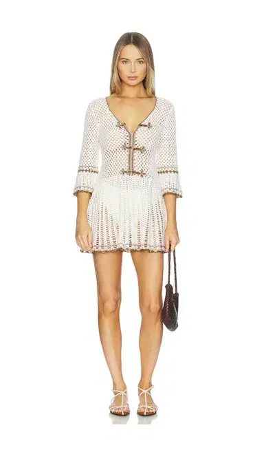 My Beachy Side Zara Hand-crocheted Mini Dress | Thumbnail 1 My Beachy Side Zara Hand-crocheted Mini Dress | Thumbnail 1