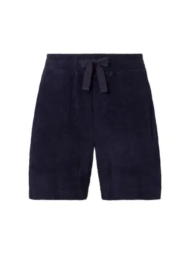 Orlebar Brown Trevone Straight-Leg Organic Cotton-Terry Drawstring Shorts - Men | Thumbnail 1 Orlebar Brown Trevone Straight-Leg Organic Cotton-Terry Drawstring Shorts - Men | Thumbnail 1