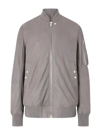 Rick Owens Leather Bomber Jacket - Men | Thumbnail 1 Rick Owens Leather Bomber Jacket - Men | Thumbnail 1