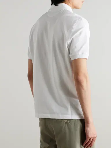 Brunello Cucinelli Slim-Fit Cotton-Piqué Polo Shirt - Men | Thumbnail 4 Brunello Cucinelli Slim-Fit Cotton-Piqué Polo Shirt - Men | Thumbnail 4