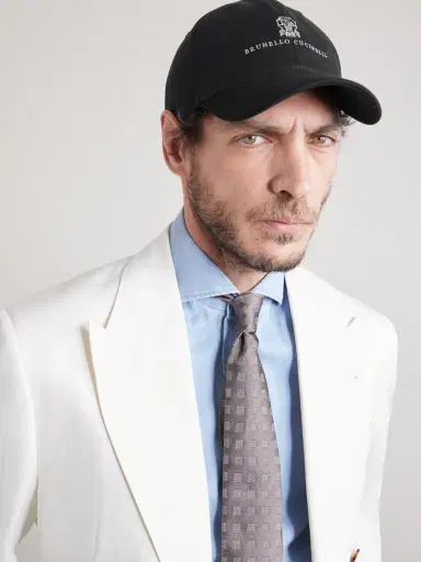 Brunello Cucinelli Logo-Embroidered Leather-Trimmed Cotton-Twill Baseball Cap - Men | Thumbnail 3 Brunello Cucinelli Logo-Embroidered Leather-Trimmed Cotton-Twill Baseball Cap - Men | Thumbnail 3