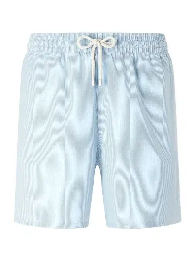 Vilebrequin Moopea Straight-Leg Mid-Length Striped Wool-Blend Swim Shorts - Men | Thumbnail 1 Vilebrequin Moopea Straight-Leg Mid-Length Striped Wool-Blend Swim Shorts - Men | Thumbnail 1