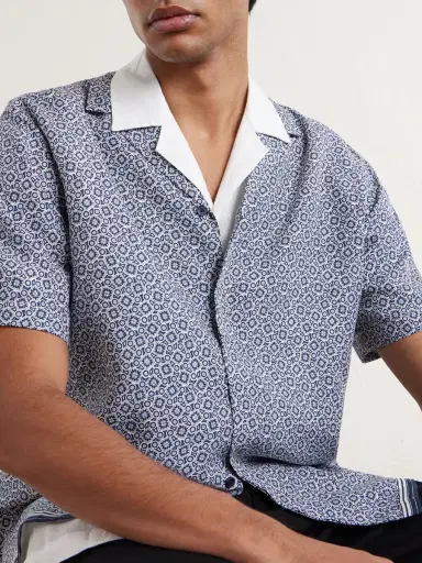 Orlebar Brown Maitan Camp-Collar Printed Lyocell Shirt - Men | Thumbnail 5 Orlebar Brown Maitan Camp-Collar Printed Lyocell Shirt - Men | Thumbnail 5