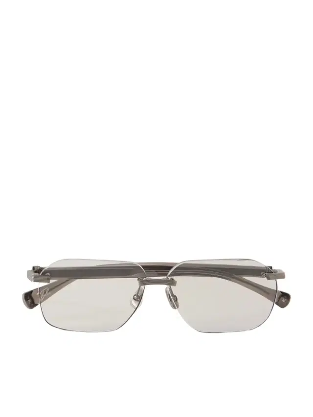 Tyler Square-Frame Rimless Silver-Tone Sunglasses - Men Tyler Square-Frame Rimless Silver-Tone Sunglasses - Men
