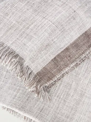 Brunello Cucinelli Fringed Linen Scarf - Men | Thumbnail 5 Brunello Cucinelli Fringed Linen Scarf - Men | Thumbnail 5