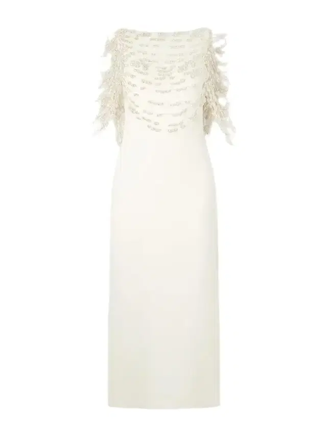 Meri Cape-effect Open-back Embellished Knitted Midi Dress Meri Cape-effect Open-back Embellished Knitted Midi Dress