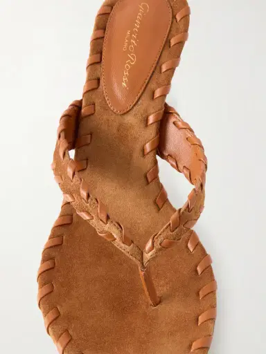 Gianvito Rossi 70 Whipstitched Leather-trimmed Suede Sandals | Thumbnail 5 Gianvito Rossi 70 Whipstitched Leather-trimmed Suede Sandals | Thumbnail 5