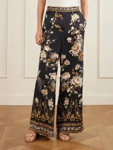 Camilla Embellished Embroidered Printed Silk-satin Pants | Thumbnail 3 Camilla Embellished Embroidered Printed Silk-satin Pants | Thumbnail 3