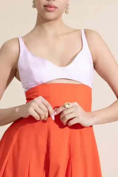 Simkhai Maddy Midi Dress | Thumbnail 3 Simkhai Maddy Midi Dress | Thumbnail 3