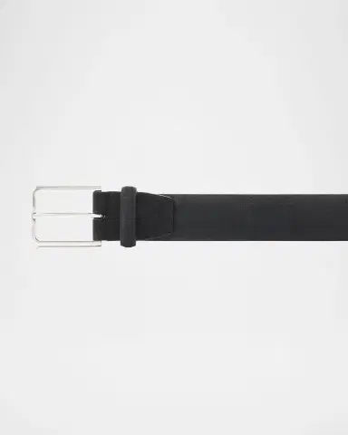 Santoni Men's Square-Buckle Suede Belt | Thumbnail 3 Santoni Men's Square-Buckle Suede Belt | Thumbnail 3