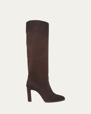 Santoni Andy Suede Stiletto Knee Boots | Thumbnail 3 Santoni Andy Suede Stiletto Knee Boots | Thumbnail 3
