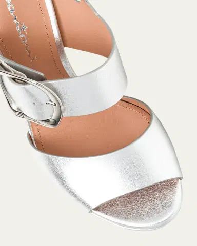 Santoni Bruxel Metallic Buckle Platform Sandals | Thumbnail 7 Santoni Bruxel Metallic Buckle Platform Sandals | Thumbnail 7