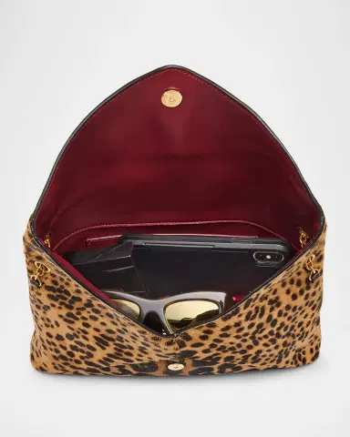 Saint Laurent YSL Envelope Flap Shoulder Bag in Leopard-Print Calf Hair | Thumbnail 11 Saint Laurent YSL Envelope Flap Shoulder Bag in Leopard-Print Calf Hair | Thumbnail 11