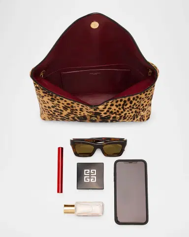 Saint Laurent YSL Envelope Flap Shoulder Bag in Leopard-Print Calf Hair | Thumbnail 12 Saint Laurent YSL Envelope Flap Shoulder Bag in Leopard-Print Calf Hair | Thumbnail 12