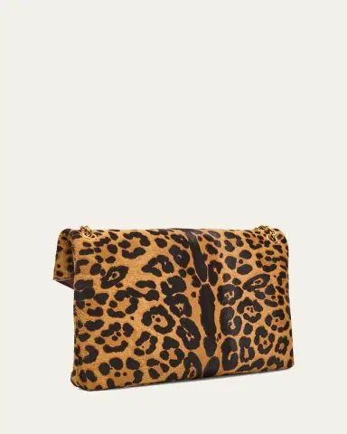Saint Laurent YSL Envelope Flap Shoulder Bag in Leopard-Print Calf Hair | Thumbnail 3 Saint Laurent YSL Envelope Flap Shoulder Bag in Leopard-Print Calf Hair | Thumbnail 3
