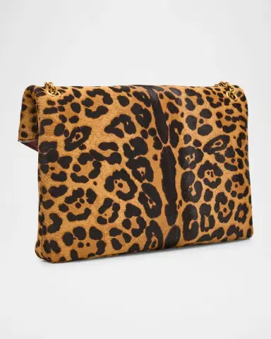 Saint Laurent YSL Envelope Flap Shoulder Bag in Leopard-Print Calf Hair | Thumbnail 7 Saint Laurent YSL Envelope Flap Shoulder Bag in Leopard-Print Calf Hair | Thumbnail 7
