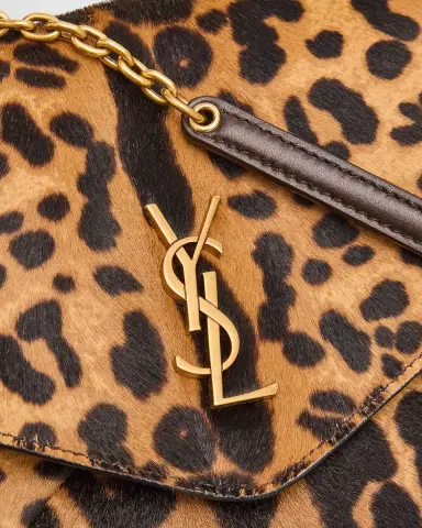Saint Laurent YSL Envelope Flap Shoulder Bag in Leopard-Print Calf Hair | Thumbnail 10 Saint Laurent YSL Envelope Flap Shoulder Bag in Leopard-Print Calf Hair | Thumbnail 10