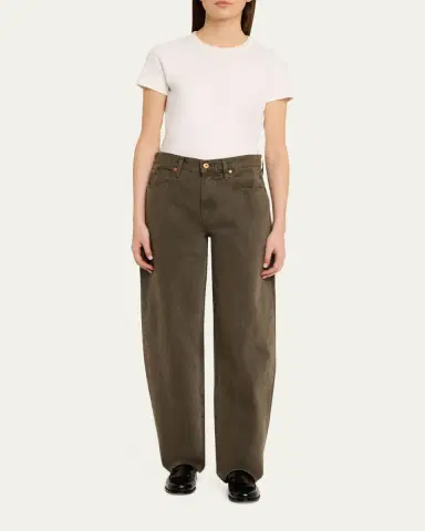 SLVRLAKE Ella Mid-Rise Barrel Jeans | Thumbnail 2 SLVRLAKE Ella Mid-Rise Barrel Jeans | Thumbnail 2
