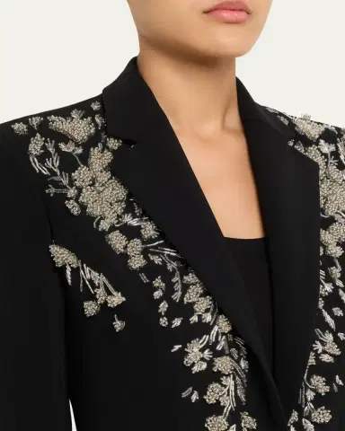 PRABAL GURUNG Beaded Single-Button Blazer | Thumbnail 5 PRABAL GURUNG Beaded Single-Button Blazer | Thumbnail 5