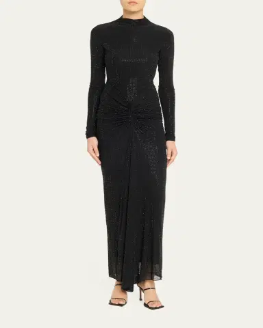 Ronny Kobo Zelda Embellished Mock-Neck Dress | Thumbnail 2 Ronny Kobo Zelda Embellished Mock-Neck Dress | Thumbnail 2