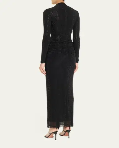 Ronny Kobo Zelda Embellished Mock-Neck Dress | Thumbnail 3 Ronny Kobo Zelda Embellished Mock-Neck Dress | Thumbnail 3